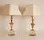 Mid-Century Modern 1970s Mid Century French Table Lamps Crystal and Gold Brass Reed Modern Lamps - A Pair For Sale - Image 3 of 12