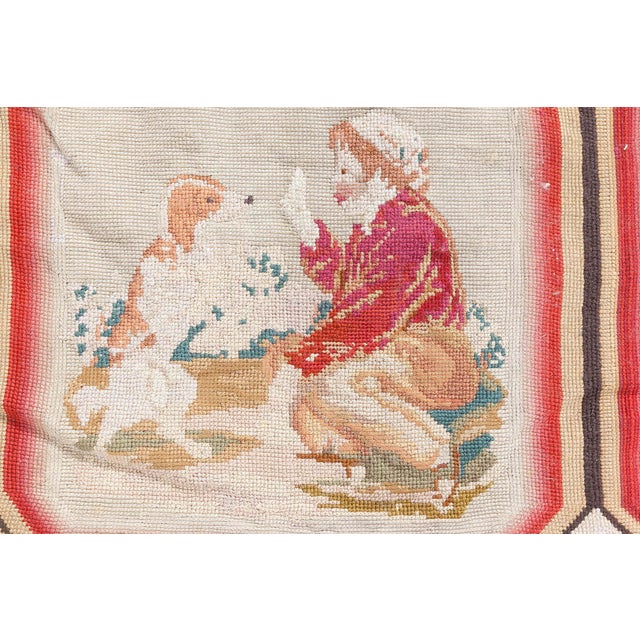 Antique English Needlepoint Rug For Sale - Image 12 of 13