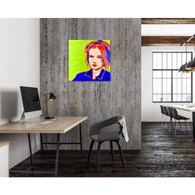 Modern Narratives Collection — Pop Art Portrait (Original Oil on Canvas) For Sale - Image 12 of 12