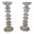 A Pair of Vintage Iittala Festivo 6 Ring Glass Candlesticks by Timo Sarpaneva, a Pair For Sale