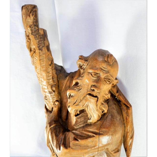 Late 18th Century 18th Century Antique German Carved Santo Figure For Sale - Image 5 of 8