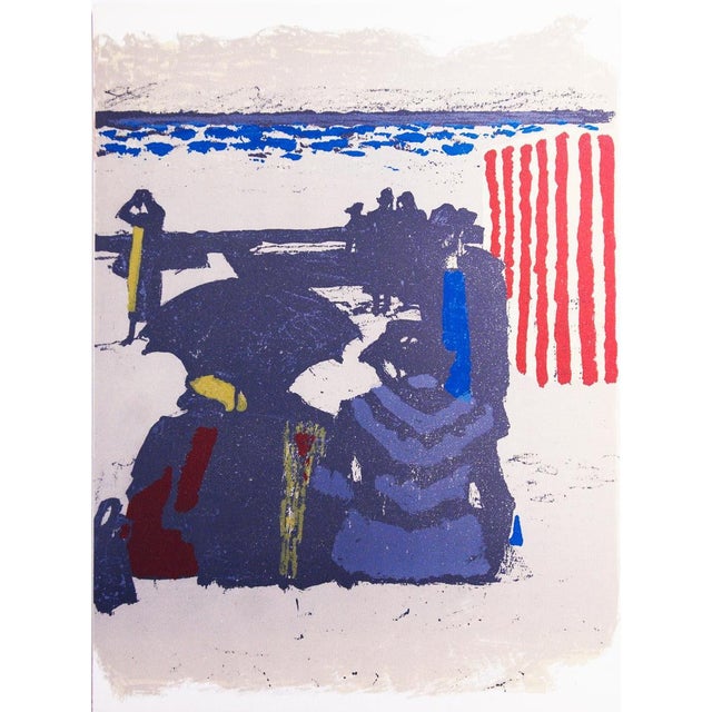 Maurice Brianchon Saint-jean-de-luz, La Plage, 1964 For Sale