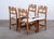 Vintage Razor Blade Oak Dining Chairs by Henning Kjærnulf, 1960s, Set of 4 For Sale - Image 4 of 10