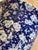 Blue Blue and White Glazed Ceramic Floral Wall Pocket For Sale - Image 8 of 8
