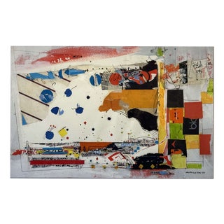 Sam Middleton, Homme 85, Mixed Media Collage on Paper For Sale