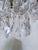 Hollywood Regency Mid 20th Century Hollywood Regency Crystal Teardrop Chandelier With Ridged Brass Crown For Sale - Image 3 of 9