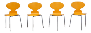 Early Ant Chairs by Arne Jacobsen for Fritz Hansen, 1974, Set of 4