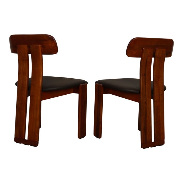 Walnut Sapporo Dining Chairs by Mario Marenco for Mobilgirgi, 1970s, Set of 8 For Sale - Image 6 of 18