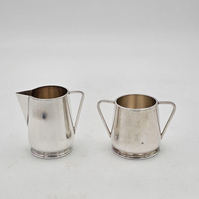 Traditional Sterling Silver Cream & Sugar, u.s.a. Circa 1930 For Sale - Image 3 of 9