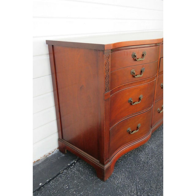 1940’s Mahogany Double Serpentine Front Dresser by Drexel Furniture Chairish