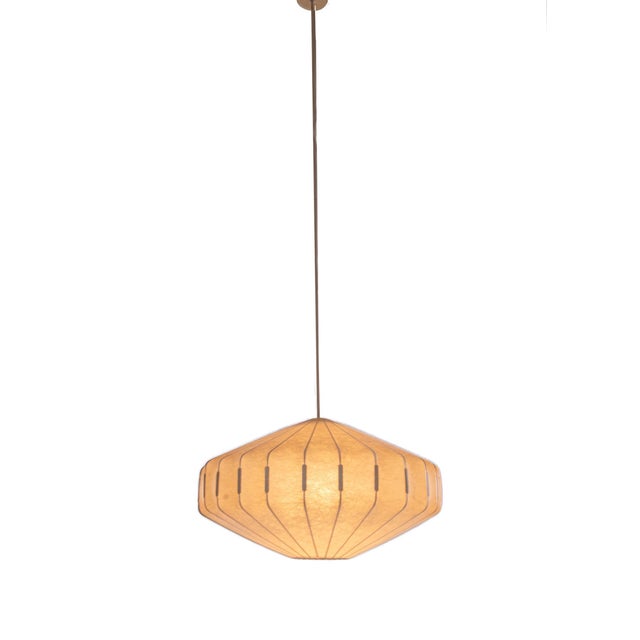 German Goldkant Cocoon Pendant Lamp by Friedel Wauer, 1960s For Sale - Image 9 of 10