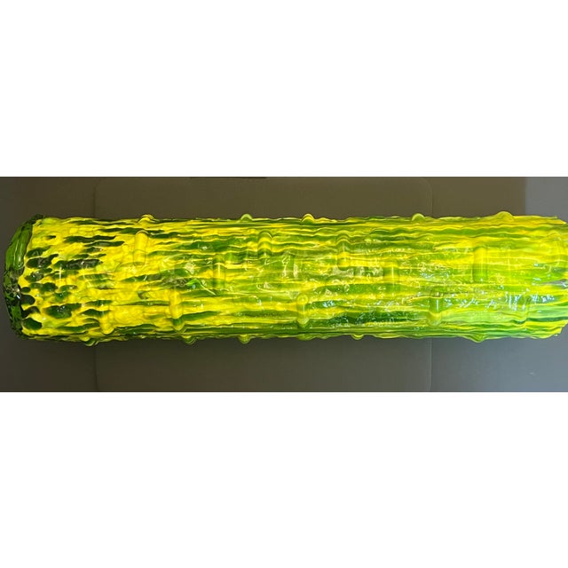 Glass 1990s Modern, Contemporary Hand-Blown Vase. Large Art Glass For Sale - Image 7 of 14