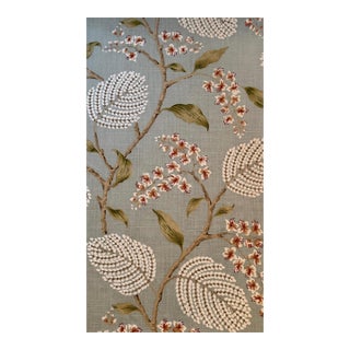 Atwood Fabric in Old Blue Colefax & Fowler Linen Fabric 7 Yards For Sale