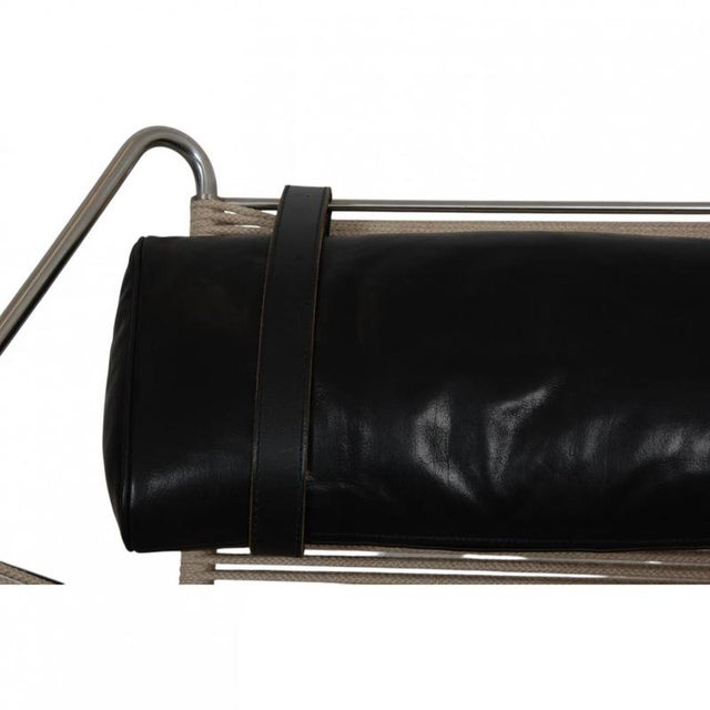 Flagline Chair with Black Leather Cushion by Hans Wegner, 2000s For Sale - Image 10 of 18