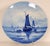 Mid 20th Century Royal Delft Plate Seascape Wall Plate Blue and White Large Wall Plate Handpainted Coastal Maritime For Sale - Image 5 of 11