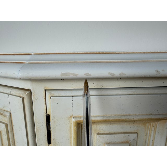 Mid Century Drexel Esperanto Buffet Credenza With Geometric Paneled Doors For Sale - Image 15 of 17