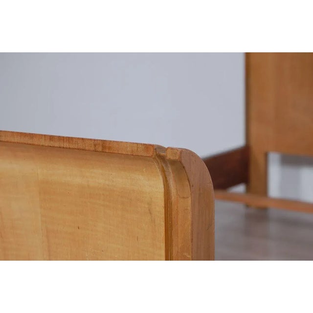 Art Deco Burl Single Bed Frame, 1930s For Sale - Image 13 of 15