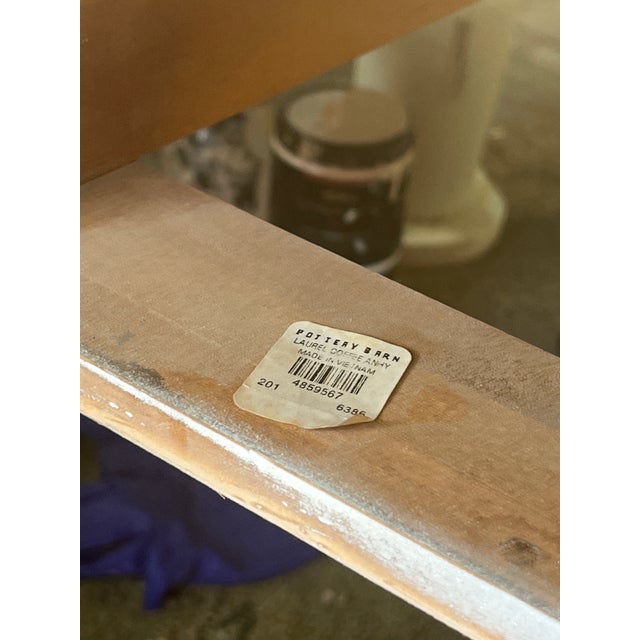 Green Pottery Barn Brand Coastal Large Coffee Table For Sale - Image 8 of 10