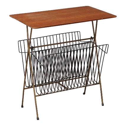 Vintage Magazine Rack, 1960s For Sale