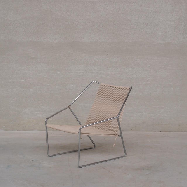 Mid-Century Modern Danish Steel Armchairs by Henning Flok, 1960s, Set of 2 For Sale - Image 12 of 14