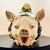 Ceramic Late 20th Century Vietri Italian Ceramic Pig Tureen With Fruit Finial Lid For Sale - Image 7 of 18