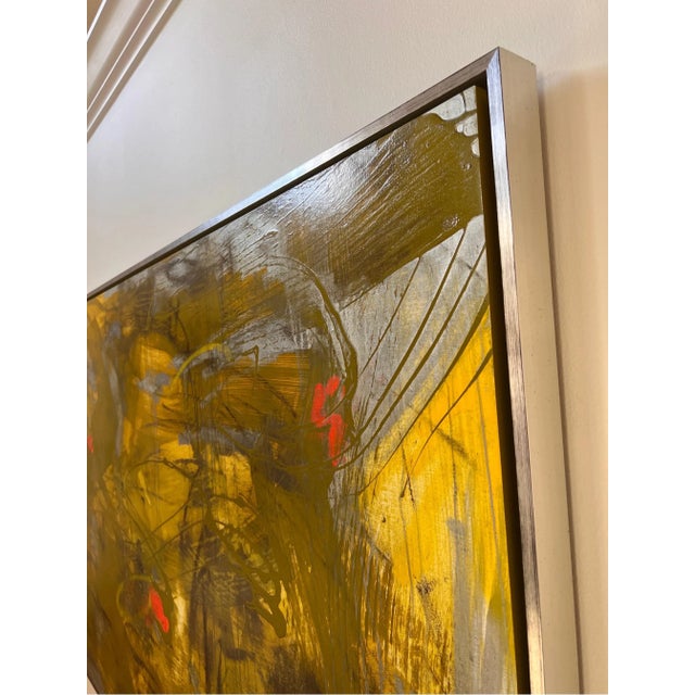 Mirtha Moreno Original Oil Painting on Panel Titled: AbEx 211 2022 For Sale - Image 12 of 12