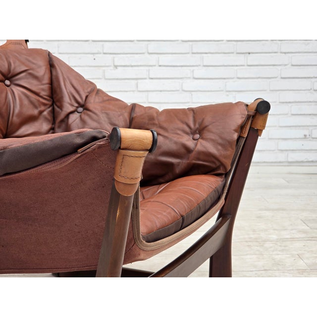 Mid-Century Modern Norwegian Trega Lounge Chair by Tormod Alnaes, 1970s For Sale - Image 3 of 18