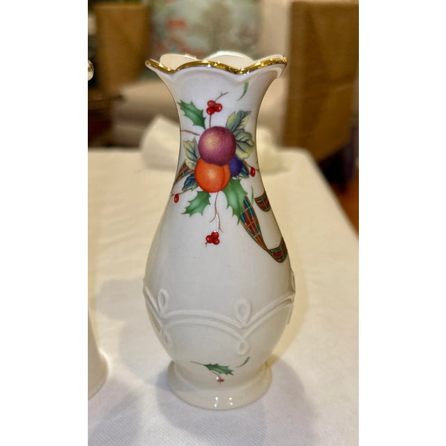 Lenox Tartan Holiday Mini Vases - S/3 - New in Box For Sale In New York - Image 6 of 9