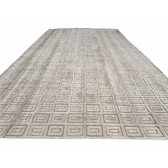 Rh Rajouri Silk & Wool Rug – 12' × 15' Bronze | Silk | Hand-Knotted | 100 Knots Per Square Inch | Made in Nepal For Sale - Image 17 of 18