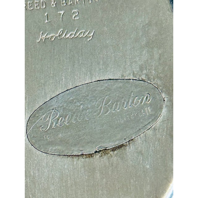 Vintage Reed & Barton Holiday Silverplate Bowl Set-Scallop-Christmas-Tray-Serve For Sale - Image 10 of 10