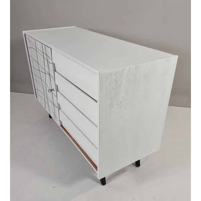 1960s Vintage Commode in Oak, 1960s For Sale - Image 5 of 12