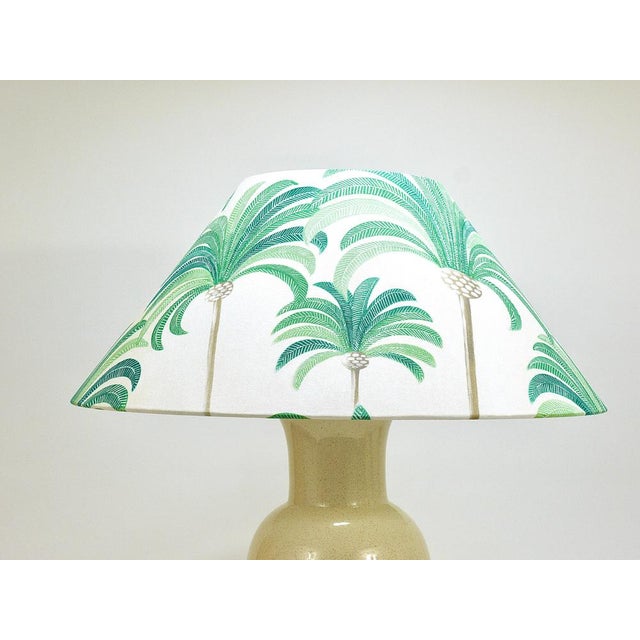 Riviera Palm Tree Table Lamp with Matching Pillow by Tommaso Barbi, 1970s, Set of 2 For Sale - Image 10 of 18