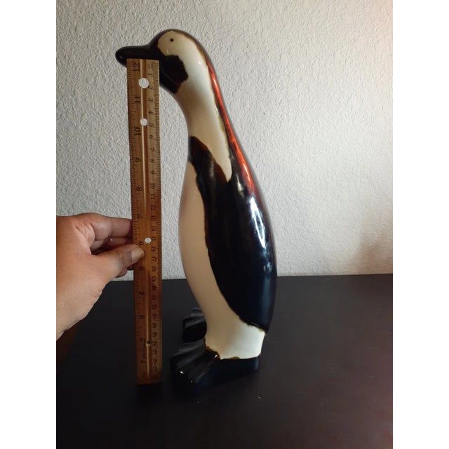 Contemporary 1980s Ceramic Penguin Figurine For Sale - Image 3 of 6