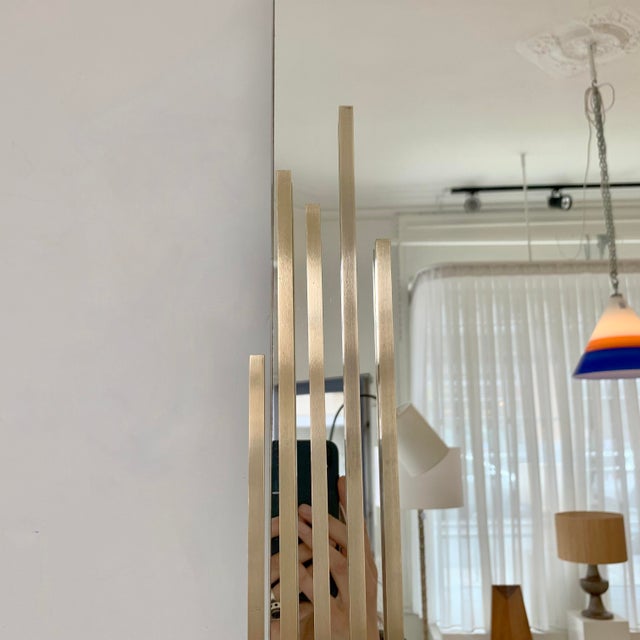 Gold Wall Mirror by Angelo Brotto for Esperia, Italy, 1970s For Sale - Image 8 of 14