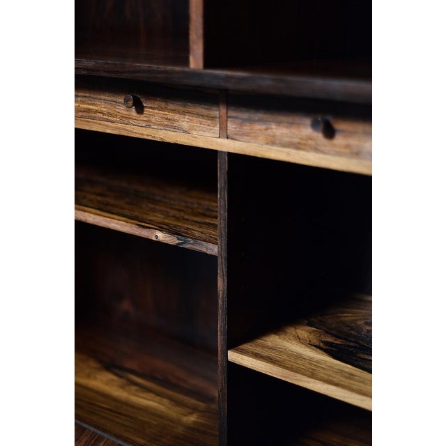 Danish Modern Rosewood Bookcase with Bar by Erik Brouer for Brouer Møbelfabrik, 1960s For Sale - Image 10 of 18