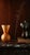 Vintage vase in orange glass paste, very elegant, with an original geometric shape.