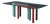 Vintage Glass and Lacquered Wood Dining Table from Saporiti Italia, Italy, 1980s For Sale