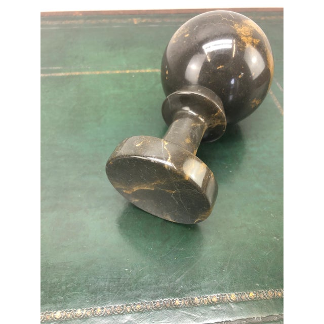 Black Vintage Italian Marble Orb Paperweight For Sale - Image 8 of 9