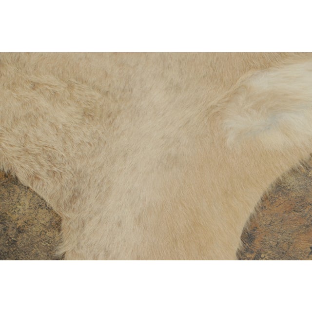 Rug & Kilim Rug & Kilim’s Contemporary Cowhide Rug in Warm Beige & Brown Accents For Sale - Image 4 of 9