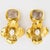 Robert Goossens Gilded Metal Floral Clip Earrings with Pearls and Rock Crystal For Sale - Image 4 of 8