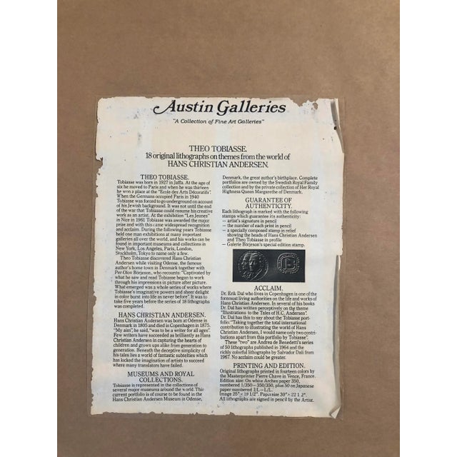 Original Vintage Theo Tobias’s Lithograph “the Bell” Large For Sale - Image 9 of 11