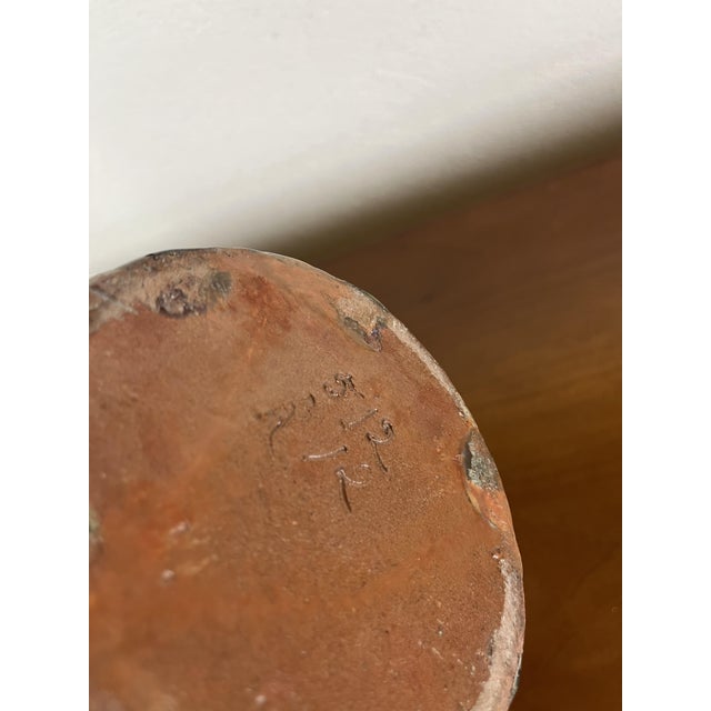 Gold Art Nouveau Ceramic and Metal Vase, 1940s For Sale - Image 8 of 9