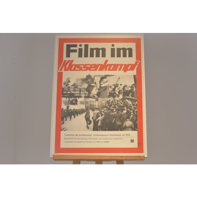 Paper Film Poster, Film im Klassenkampf (Film in Class Struggle), Leipzig, Germany, 1973 For Sale - Image 7 of 7