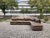 Brown Vintage Brown Leather Sofa from Rolf Benz, 1970s, Set of 6 For Sale - Image 8 of 18