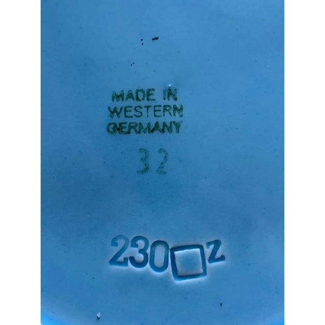 German Majolica Plate , C. 1950's For Sale - Image 9 of 10