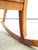 Antique Carved Oak Green Man Rocking Chair in Red Tufted Leather ~ Northwind Face For Sale - Image 17 of 17