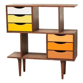 Shelly Color Block Bookcase For Sale