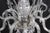 Vintage Bohemian Molded Glass Crystal Chandelier For Sale - Image 9 of 12