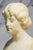 Victorian Lovely Small Hand Carved White Marble Statue Sculpture Woman Bust Profile Antique Art Home Decor For Sale - Image 3 of 12