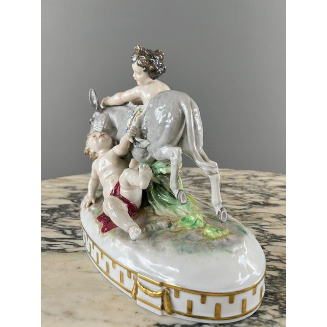 Large 20th Century Capodimonte Porcelain Figurine, 1890s For Sale - Image 6 of 13